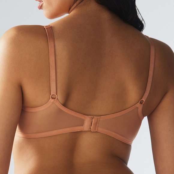 Savage X Fenty By Rihanna Sheer X Demi Spacer Bra - 36D - Terracotta Pink - NEW! - Picture 2 of 9